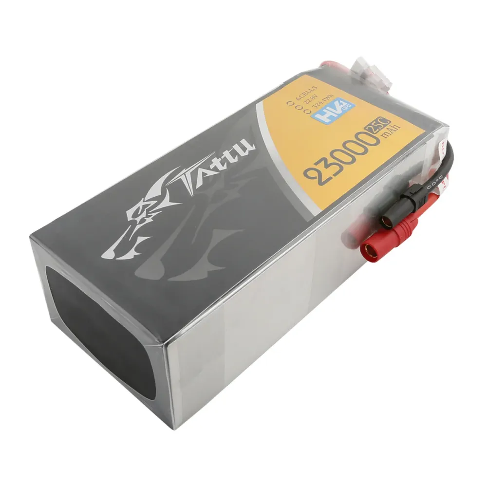 Tattu 23000mAh 6S1P 22.8V 25C Lipo Battery AS150+XT150 Plug UAV