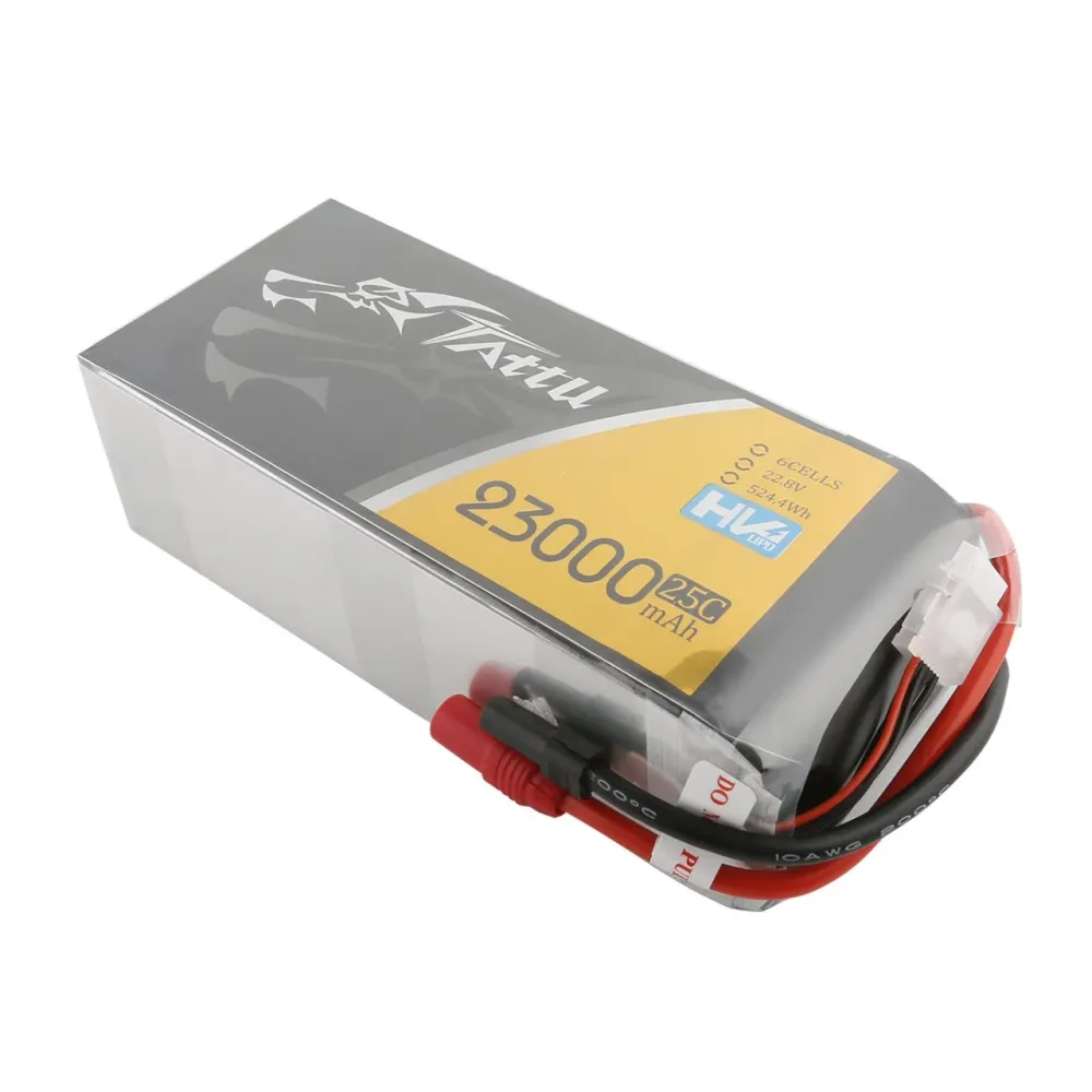 Tattu 23000mAh 6S1P 22.8V 25C Lipo Battery AS150+XT150 Plug UAV