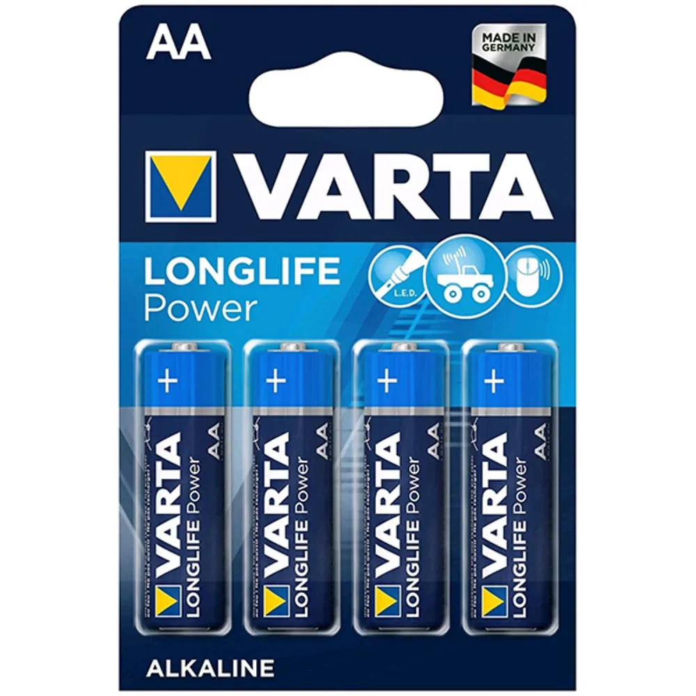 VARTA Pile Longlife Power AA LR6 PACK 4 High Energie | Envío Rápido