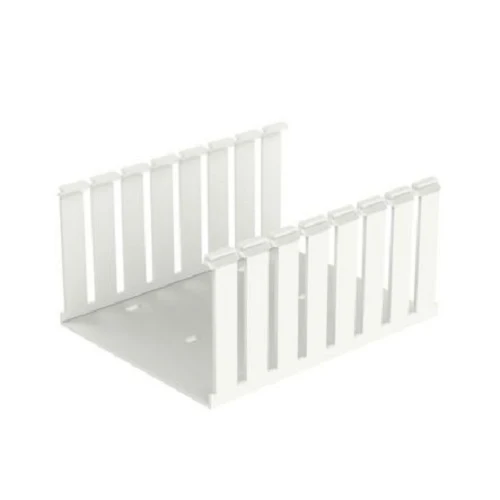 Wide Slot Base Wiring Duct White 6 Ft G6X4WH6