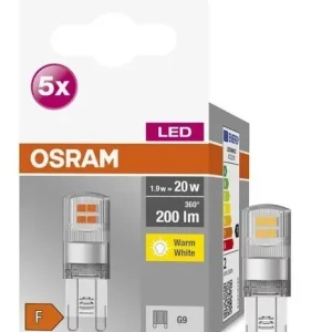 758049 5u LAMPARA LED G9 1,9W 2700K BASE OSRAM