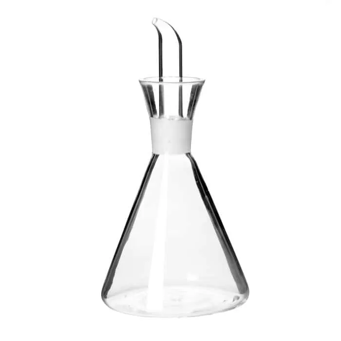 Aceitera antigoteo cristal 9x9x19,50cm 250cc