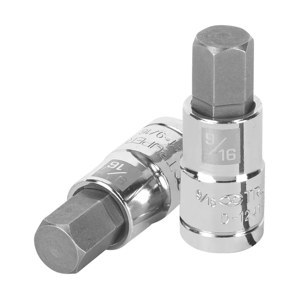 Alta Duración DADO PUNTA HEXAGONAL DE 9/16', CUADRO 1/2', TRUPER