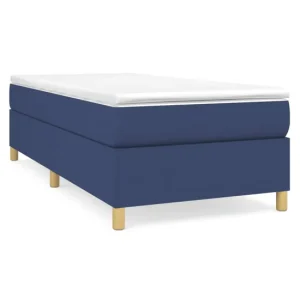 Alta Duración Estructura de cama box spring tela negro 90x190 cm