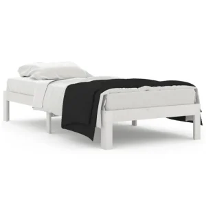 Alta Duración Estructura de cama madera maciza individual 90x190 cm