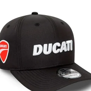 Alta Duración Gorra visera pre curva Ripstop Black Ducati 9FIFTY Actual Era