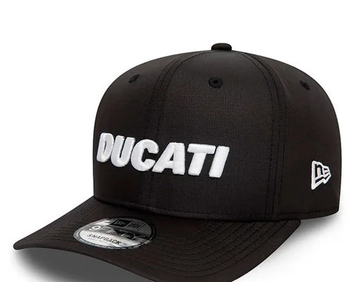 Alta Duración Gorra visera pre curva Ripstop Black Ducati 9FIFTY Actual Era