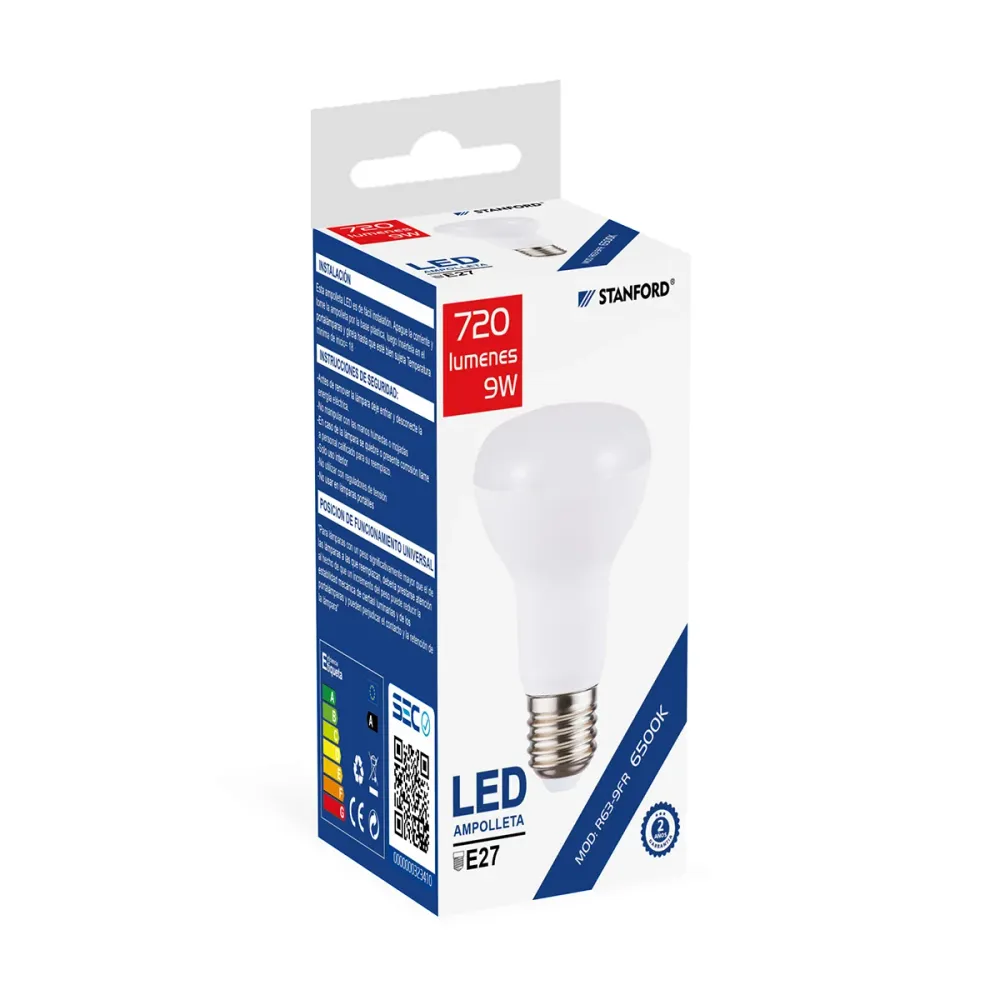 AMPOLLETA REFLECTORA 9W 6500K AA - 24 Unidades