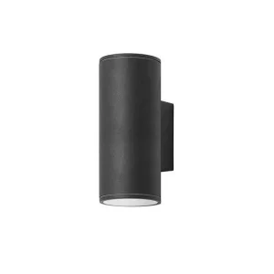 aplique de exterior aluminio color negro serie orion al doble 9cm | Recargables 1000 Veces |