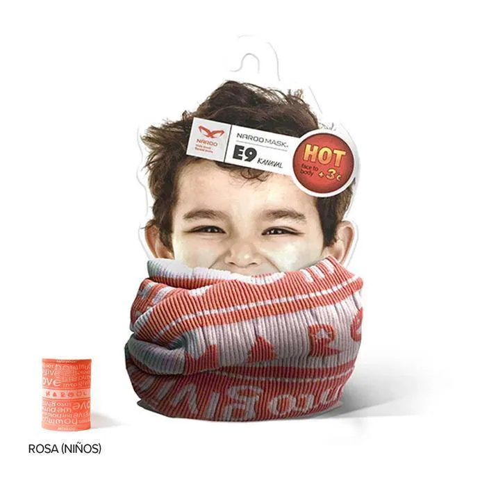 Bandana De Invierno Kids Invertible E9 -Pink