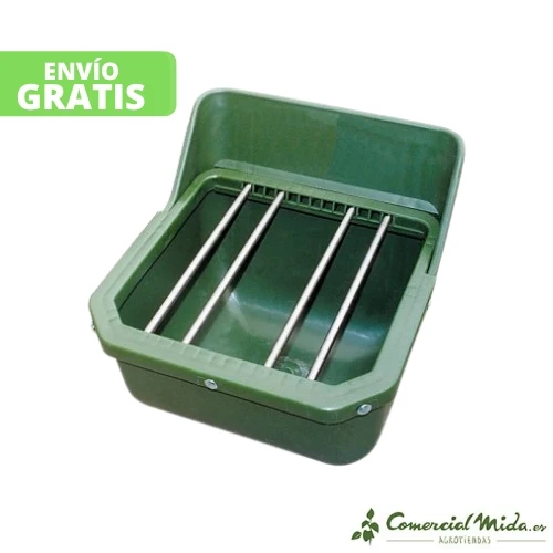 Baterí de 9V Kerbl Comedero 9L de Pared para Potros