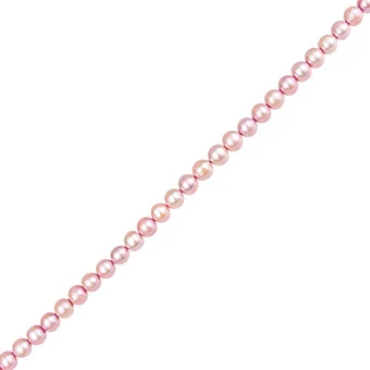 Baterí de 9V Perla Cultivada Papa 9-10mm Rosa