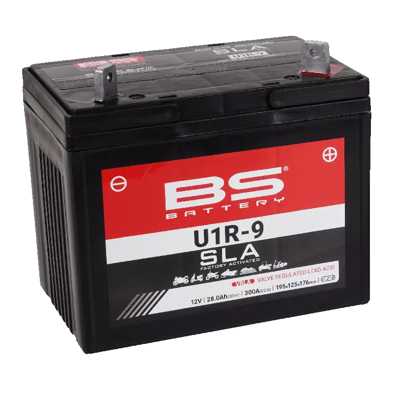 Baterí BS U1R-9 SLA AGM Activadas De Fábrica Y Sin Mantenimiento con Cargador Incluido