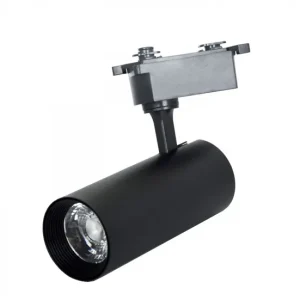 Baterías Recargables foco para rail aluminio color negro serie line pro x2 9cm