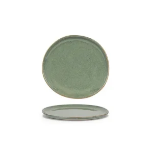 Baterías Recargables Front House FOH | Plato Redondo de 9" Artefact Color Moss (6 Piezas)