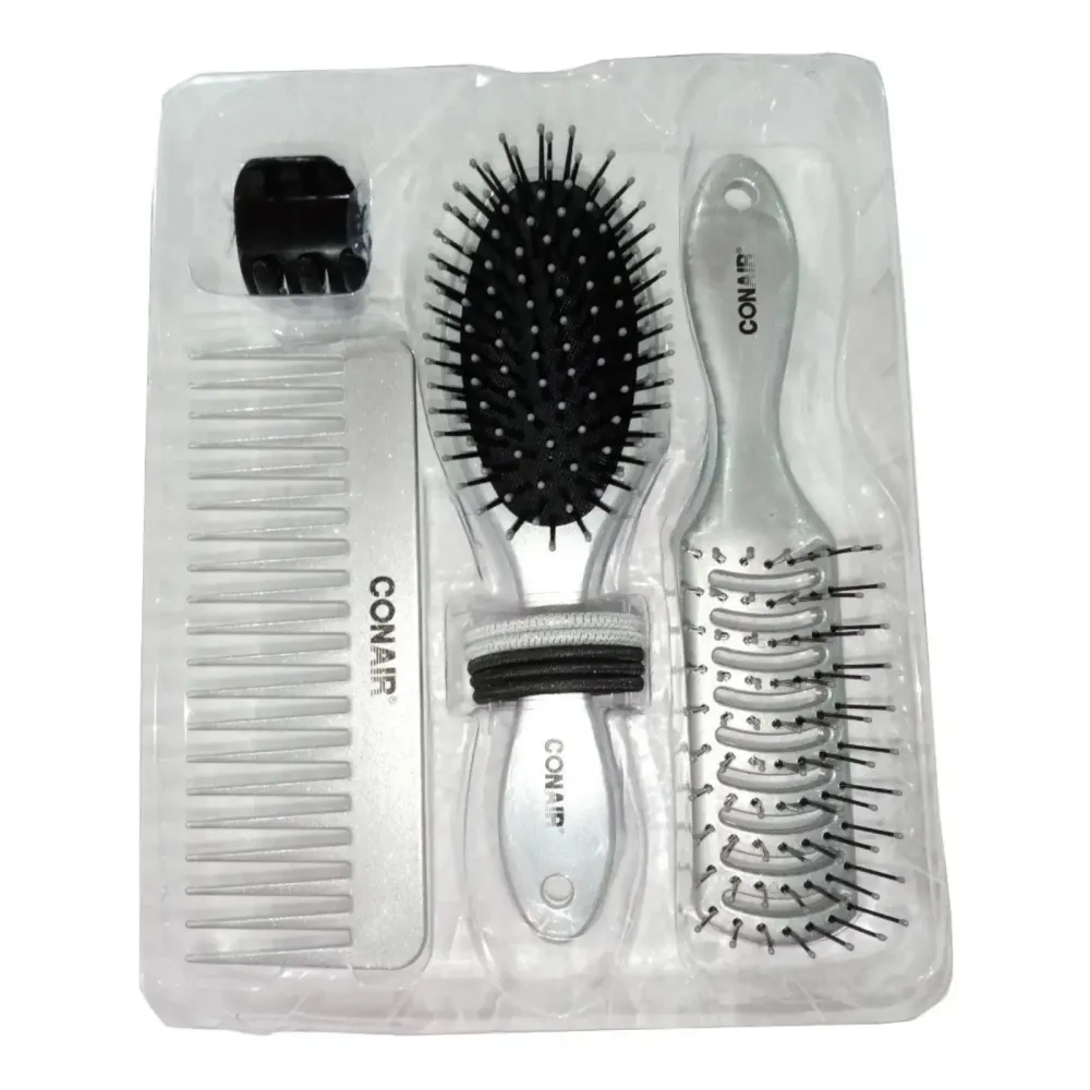 Baterías Recargables Juego de cepillos shimmer conair 9 piezas contiene accesorios