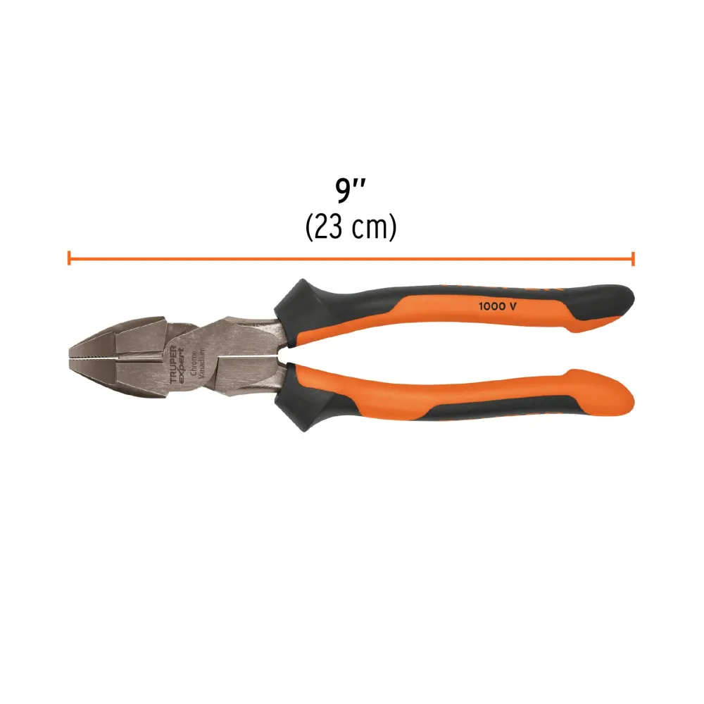 Baterías Recargables Pinza para electricista 9' alta palanca mango Comfort Grip