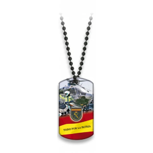Baterías Recargables Placa con cadena de bolas Guardia Civil