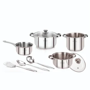 Baterías Recargables Set 9pc bateria cocina acero inox ind lexia