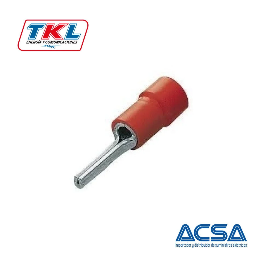 Baterías Recargables TERMINAL PIN 1.9MM 22-16AWG "TKL ROJO"