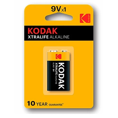 Blister 1 Pila Alcalina Kodak Xtralife 9V LR61 | Recargables 1000 Veces |