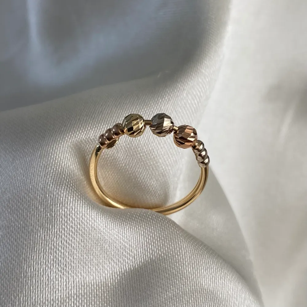Cargador Inteligente Anillo Trenzado 0.9gr-T6 Oro Amarillo