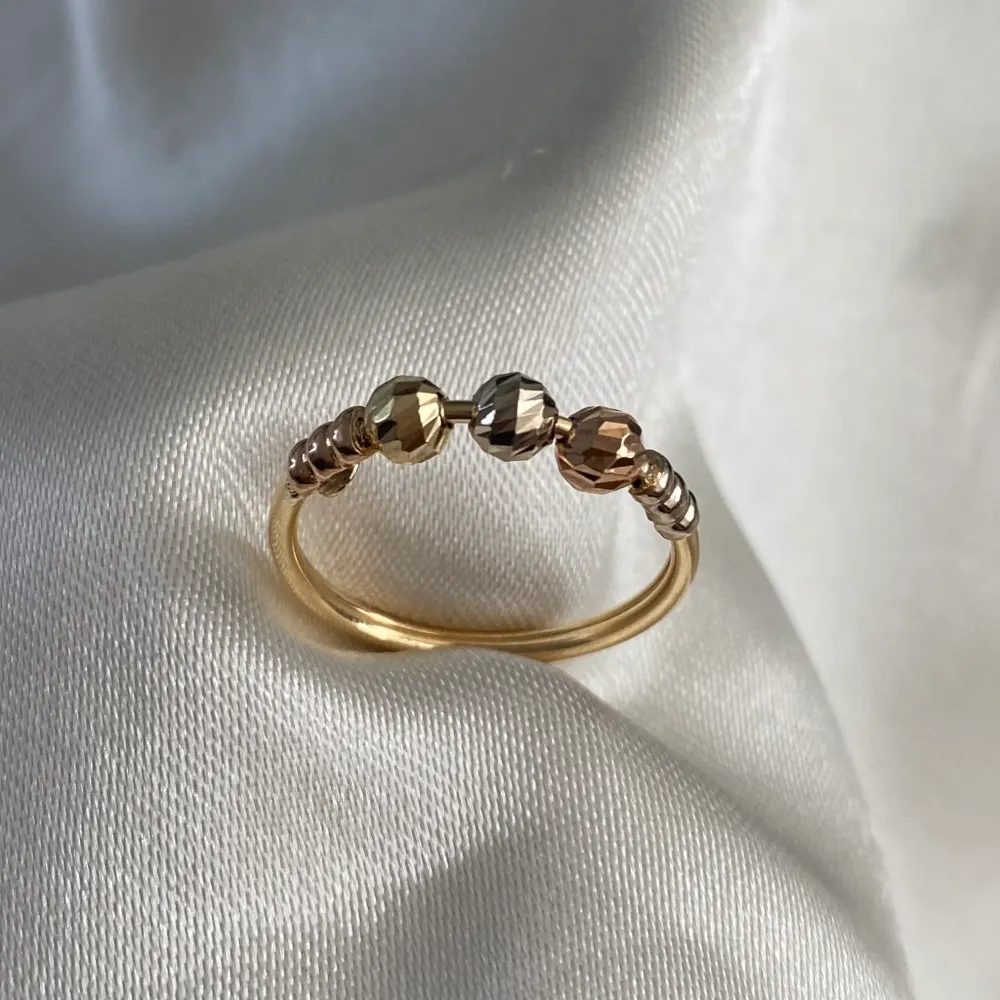 Cargador Inteligente Anillo Trenzado 0.9gr-T6 Oro Amarillo