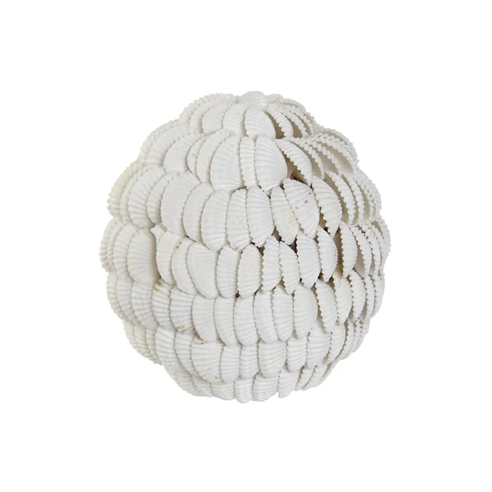 Cargador Inteligente BOLA DECORACION CONCHAS PLASTICO 9X9X9 BLANCO