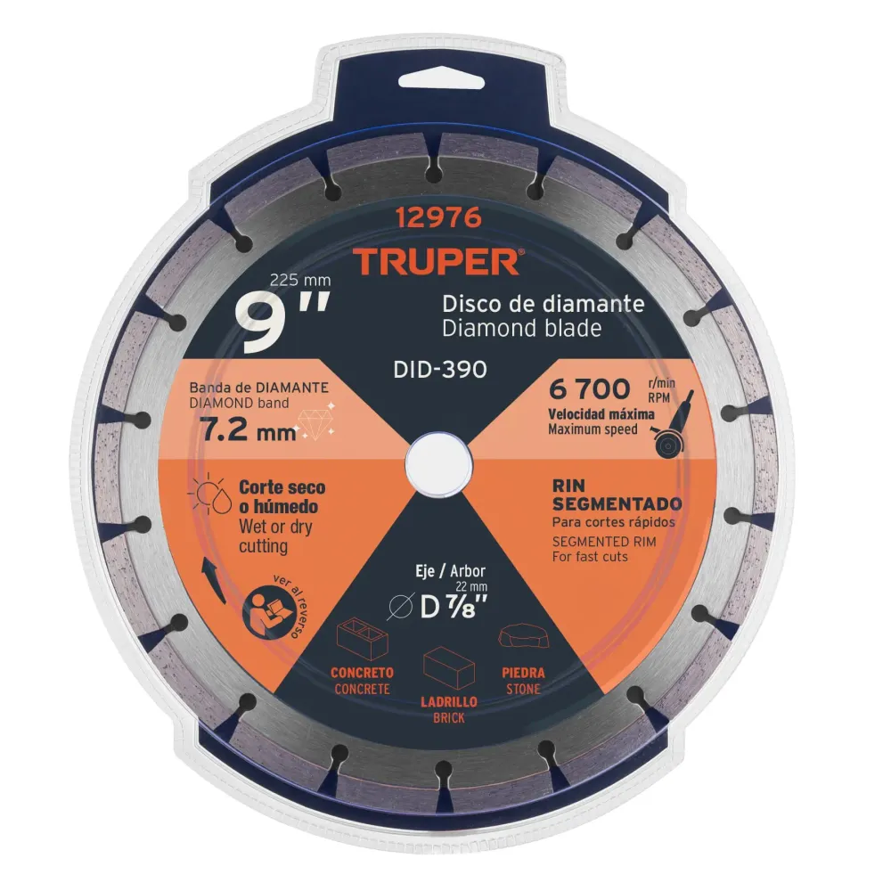 Cargador Inteligente Disco de diamante rin segmentado 9"did-390 truper