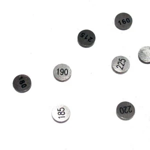 Cargador Inteligente Pastillas de reglaje Tibio Cams (Set 5pcs) Ø8,9 x 2,04 mm
