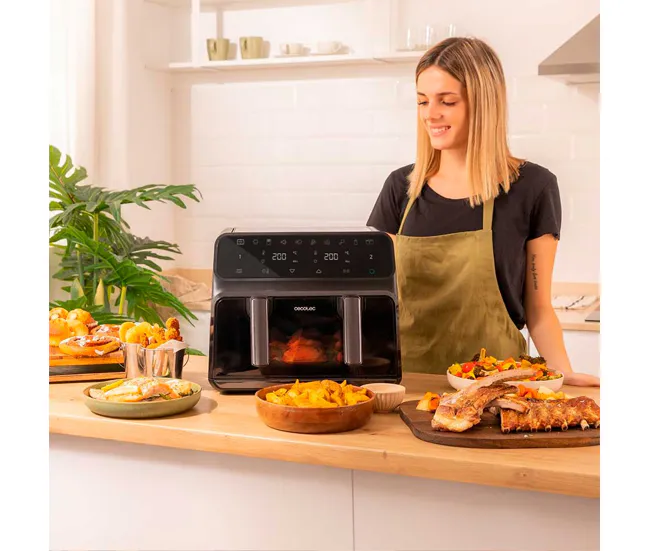 Cecotec Freidora sin Aceite Numérico de 9 Litros Cecofry Advance 9000 Window para Dispositivos de Alto Consumo