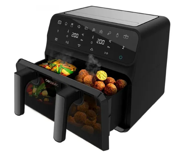 Cecotec Freidora sin Aceite Numérico de 9 Litros Cecofry Advance 9000 Window para Dispositivos de Alto Consumo