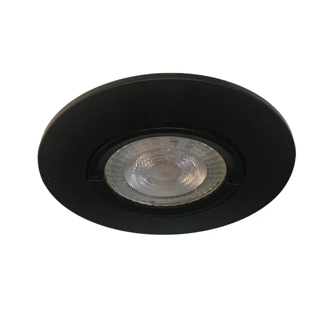 Certificadas CE Foco embutido PVC negro Ø9 cm GU10 - MUFO0119