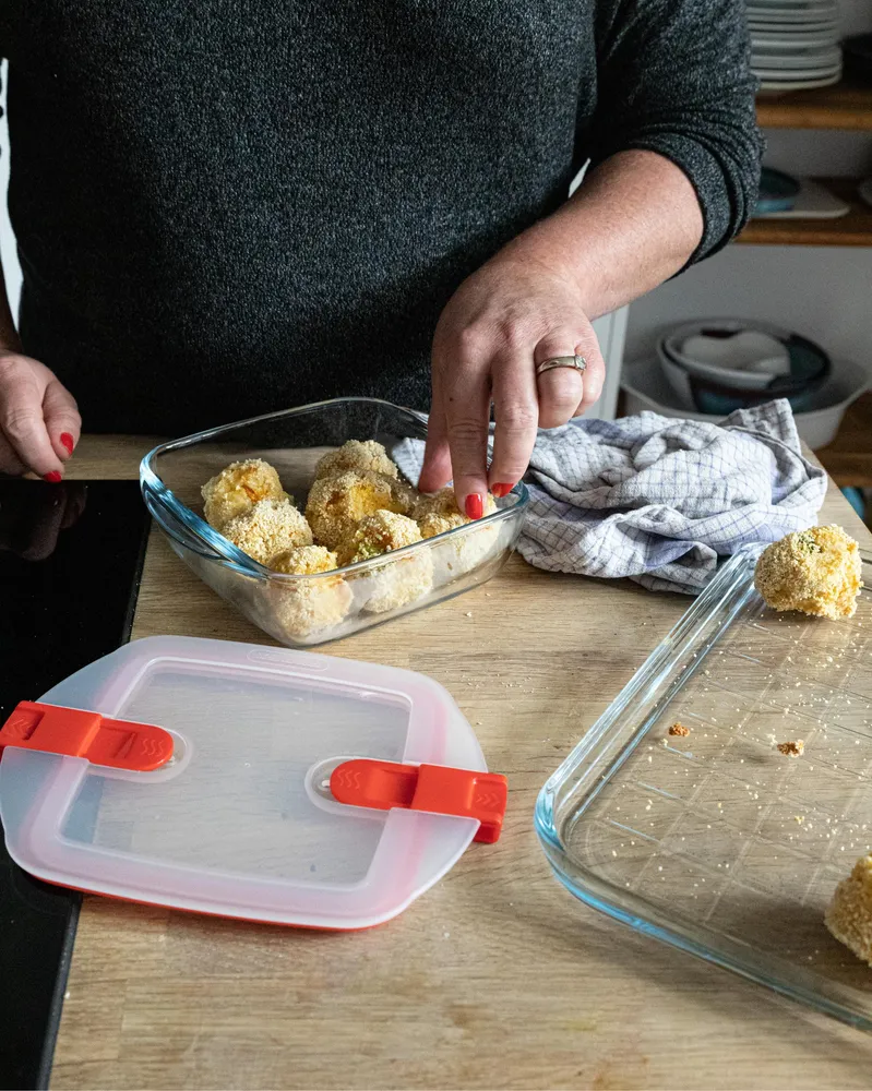 Cook & Heat - Set van 9 glazen schaaltjes met stoomventieldeksel