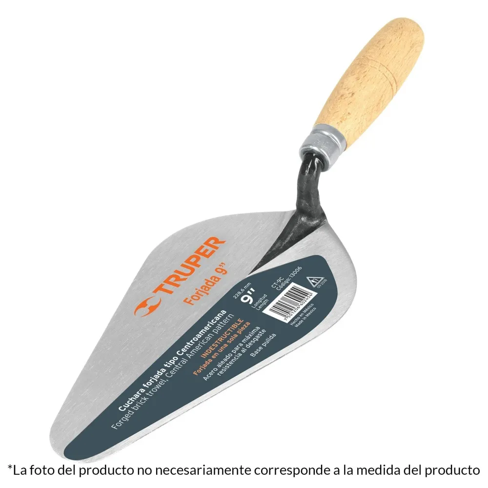 Cuchara para albañil, 9", centroamericana | Envío Rápido