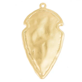 Dije Chapa Puntas y Lanzas 39x19.5mm Dorado