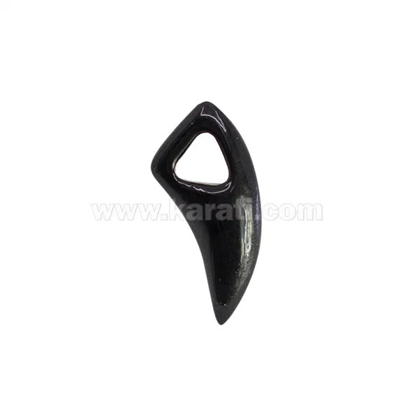 Dije Chapa Puntas y Lanzas Colmillo 21x9.5mm Gotico Resplandeciente