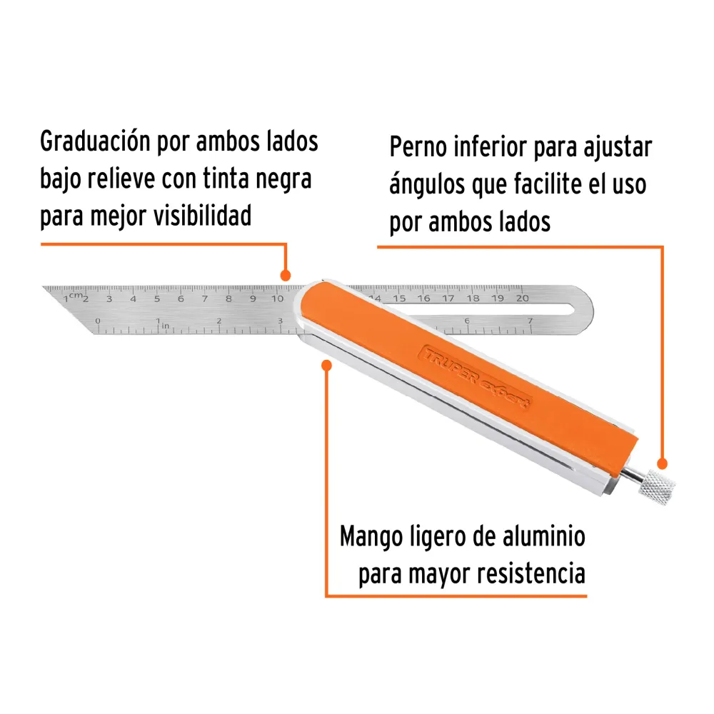 Escuadra falsa, mango de madera, 9" AA - 24 Unidades