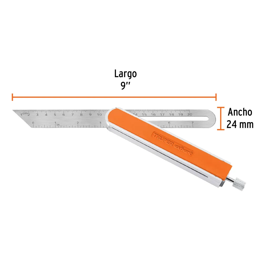 Escuadra falsa, mango de madera, 9" AA - 24 Unidades