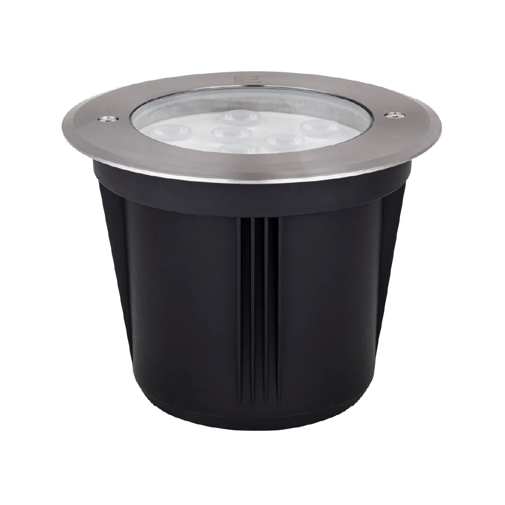 Estevez Lámpara LED de 9W Luz Cálida 3000K, Apta para Exteriores, Empotrar Piso, Modelo 19295 AA - 24 Unidades