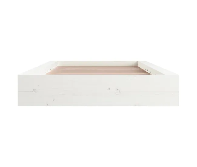 Estructura de cama individual de madera maciza 90x190 cm | Recargables 1000 Veces |