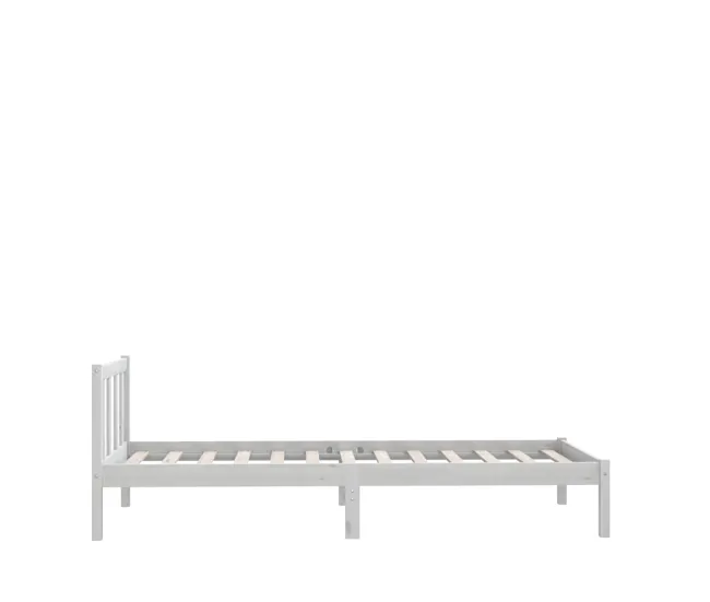 Estructura de cama madera maciza de pino individual 90x190 cm con Estuche de Almacenamiento