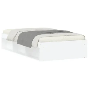 Estructura de cama roble ahumado 90x190 cm para Mandos Distancia