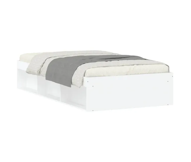 Estructura de cama roble ahumado 90x190 cm para Mandos Distancia