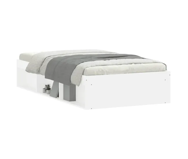 Estructura de cama roble ahumado 90x190 cm para Mandos Distancia