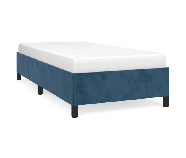 Estructura de cama de terciopelo negro 90x190 cm con Estuche de Almacenamiento