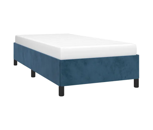 Estructura de cama de terciopelo negro 90x190 cm con Estuche de Almacenamiento