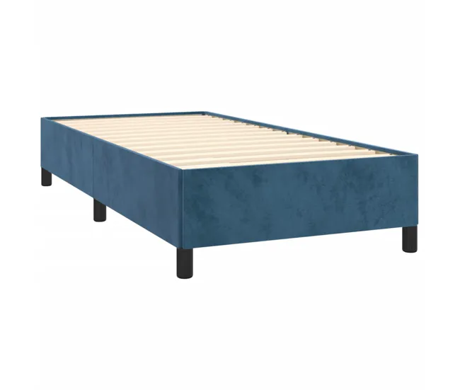 Estructura de cama de terciopelo negro 90x190 cm con Estuche de Almacenamiento