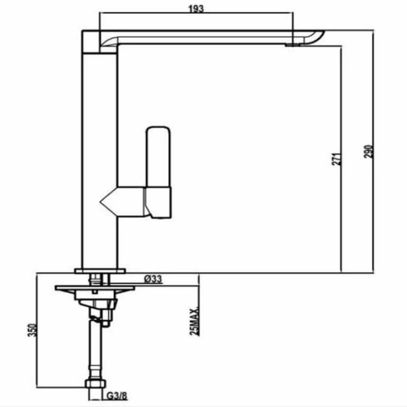 Grifo Teka FO915 Cromado para Dispositivos de Alto Consumo