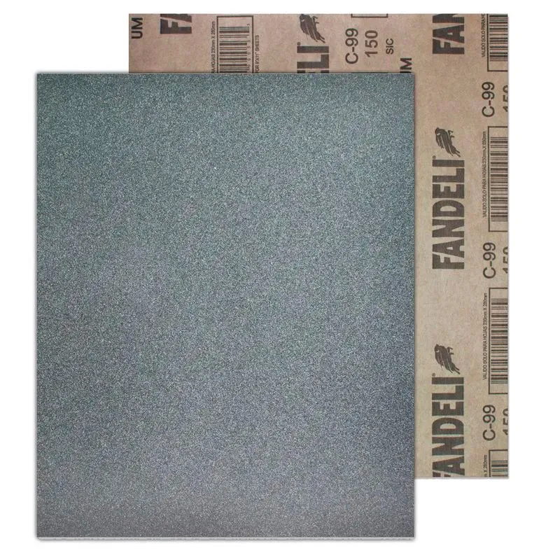 Hoja De Lija De Agua De 9 x 11", C-99, Grano 150, Fandeli 00054 AA - 24 Unidades